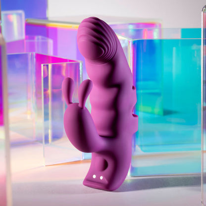 Playboy Pleasure LEND A HAND - Purple USB Rechargeable Finger Vibrator Playboy Pleasure