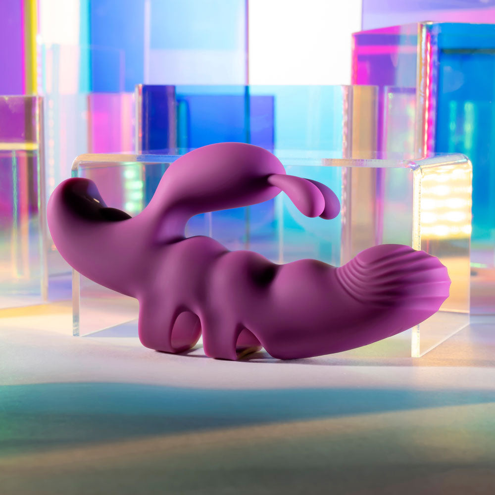 Playboy Pleasure LEND A HAND - Purple USB Rechargeable Finger Vibrator Playboy Pleasure