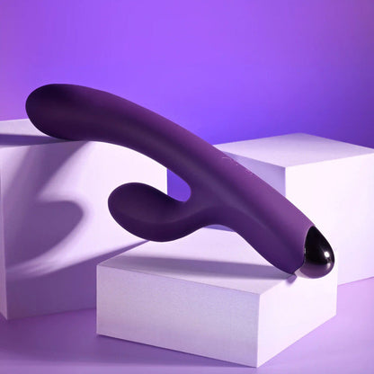 Playboy Pleasure NEW CRUSH - Purple 20.6 cm USB Rechargeable Rabbit Vibrator Playboy Pleasure