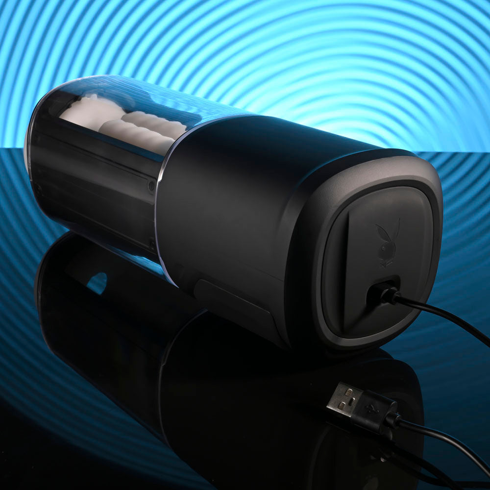Playboy Pleasure SIDE PIECE - USB Rechargeable Warming Auto Stroker Playboy Pleasure