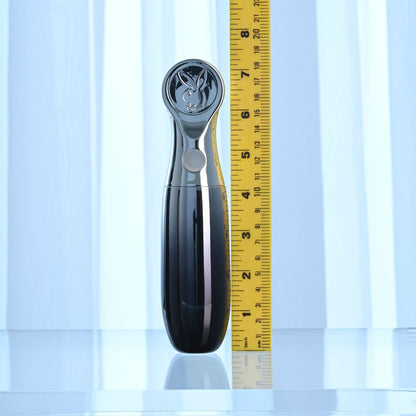 Playboy Pleasure BON VOYAGE - Black/Chrome 18.7 cm USB-C Rechargeable Tapping Vibrator Playboy Pleasure