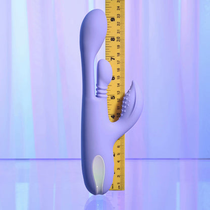 Playboy Pleasure NUBBIN RUBBIN - Purple 24.1 cm USB Rechargeable Thrusting Rabbit Vibrator Playboy Pleasure