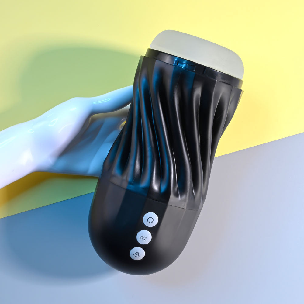 Playboy Pleasure SOLO - USB Rechargeable Vibrating and Sucking Stroker Playboy Pleasure