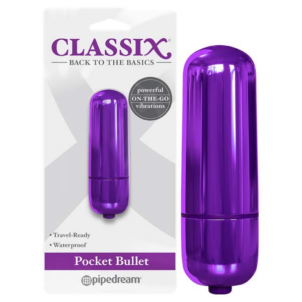 Classix Pocket Bullet - Metallic Purple 5.6 cm Bullet Pipedreams