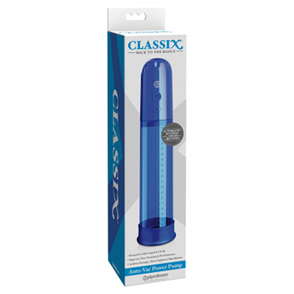Classix Auto-Vac Power Pump - Blue Powered Penis Pump Pipedreams