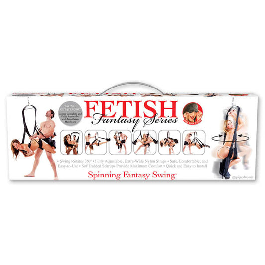 Fetish Fantasy Series Spinning Fantasy Swing - Black Swing Pipedream