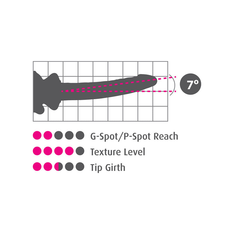 Icicles #86 - Pink 17 cm Glass Dong with Suction Base Pipedream