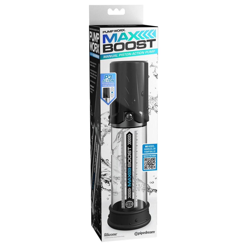 Pump Worx Max Boost - Black - Black Penis Pump Pipedream