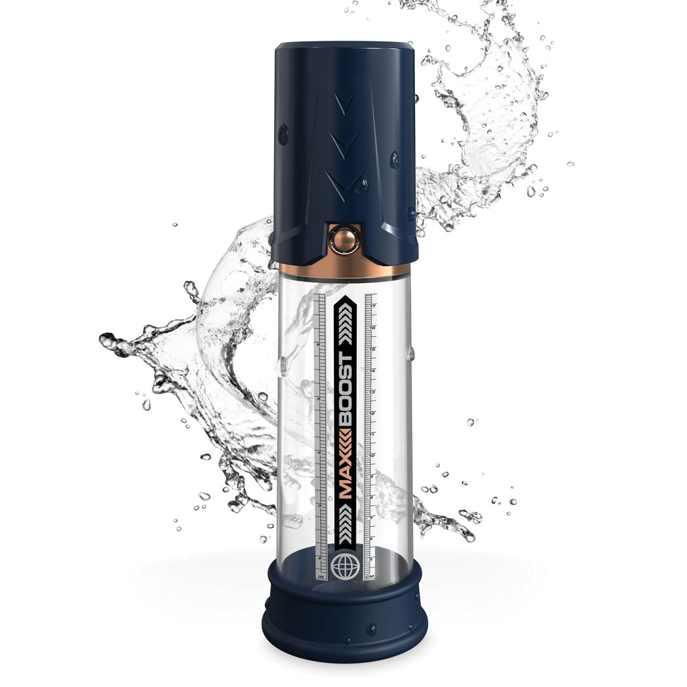 Pump Worx Max Boost - Blue - Blue Penis Pump Pipedream