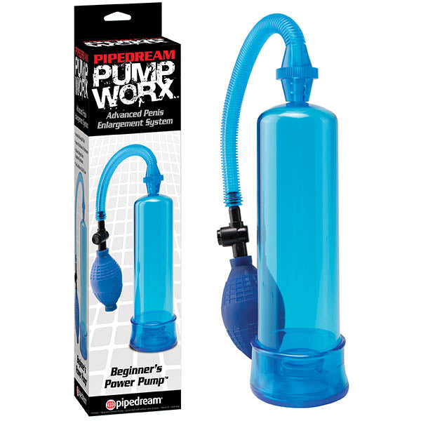 Pump Worx Beginner's Power Pump - Blue Penis Pump Pipedream