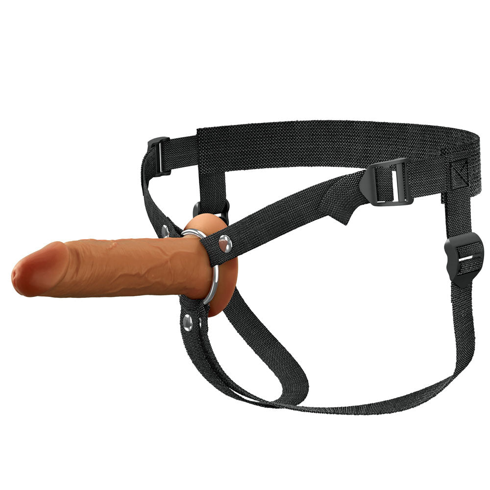 FX Elite 6'' Silicone Hollow Strap-On - Tan - Tan 15.2 cm Hollow Strap-On Pipedream