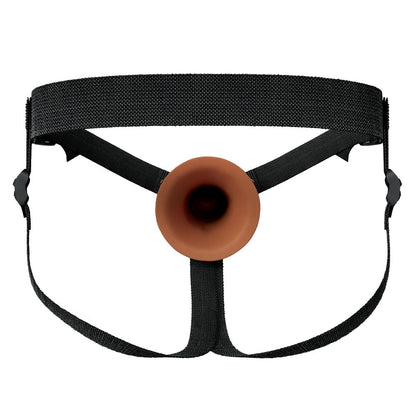 FX Elite 7'' Silicone Hollow Strap-On - Tan - Tan 17.8 cm Hollow Strap-On Pipedream