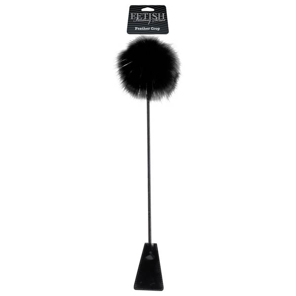 Fetish Fantasy Series Limited Edition Feather Crop - Black Feather Crop Pipedreams