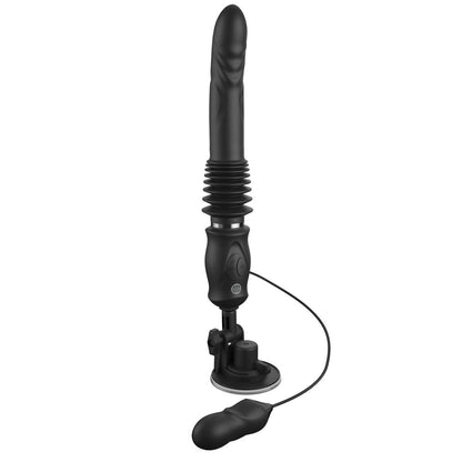 FFS Ultimate Silicone Thruster - Black - Black USB Rechargeable Thrusting Vibrator Pipedream