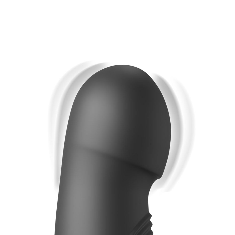 Fetish Fantasy Series Pogo Thruster - Black USB Rechargeable 23.5 cm Gyrating Rabbit Vibrator Pipedream