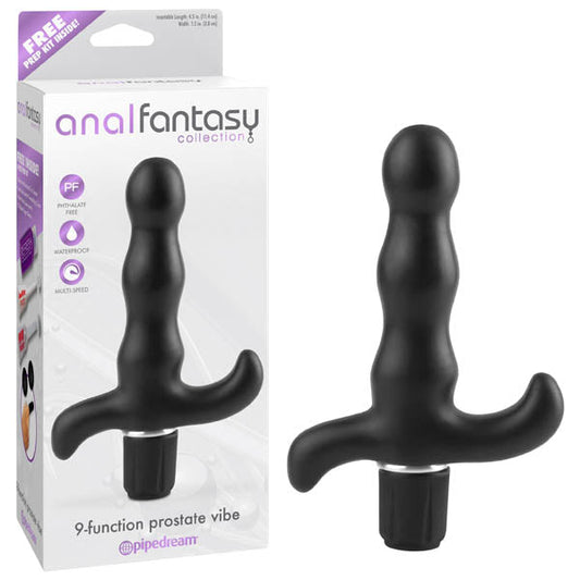 Anal Fantasy Collection 9-function Prostate Vibe - Black 11.4 cm (4.5'') Vibrating Prostate Massager Pipedreams
