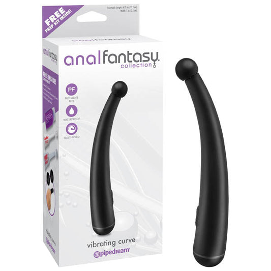 Anal Fantasy Collection Vibrating Curve - Black 17.1 cm (6.75'') Anal Vibrator Pipedreams