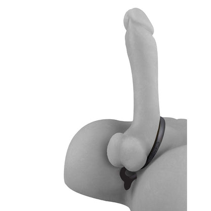 Anal Fantasy Collection Ass-Gasm Cockring Anal Beads - Black Cock Ring with Anal Plug Pipedreams