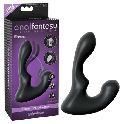 Anal Fantasy Elite Collection Ultimate P-Spot Milker - Black USB Rechargeable Vibrating Prostate Massager Pipedreams