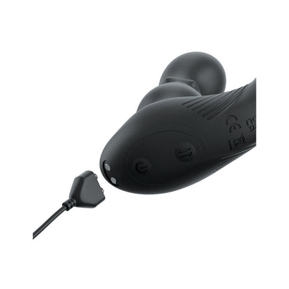 Anal Fantasy Elite Ass-Gasm Slide & Glide - Black USB Rechargeable Prostate Massage with Cock Ring Pipedream