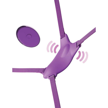 Fantasy For Her Ultimate Butterfly Strap-On - Purple USB Rechargeable Strap-On Stimulator Pipedream