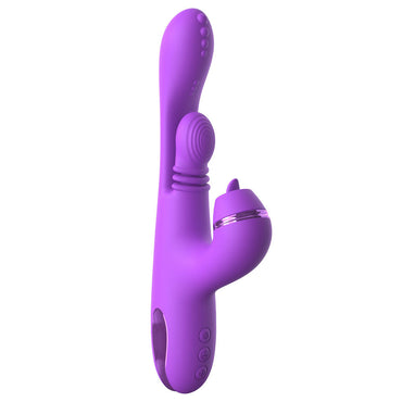 Fantasy For Her IntiMotion Pulse Pro - Purple 24 cm USB Rechargeable Swirling & Flicking Rabbit Vibrator Pipedream