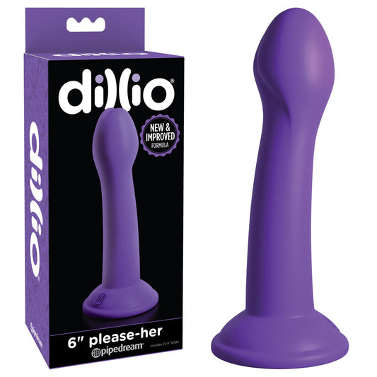 Dillio 6'' Please-Her - Purple 15.2 cm Dong Purple - Club X