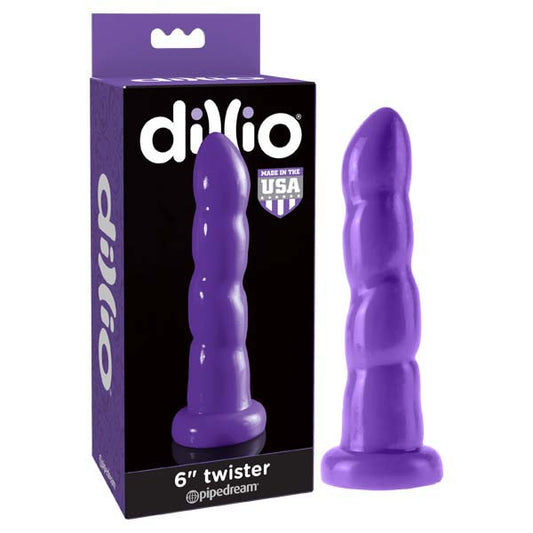 Dillio 6'' Twister - Purple 15.2 cm Dong Purple - Club X