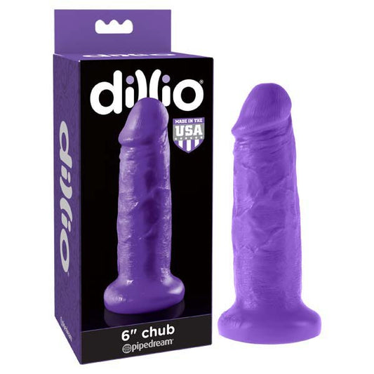 Dillio 6'' Chub - Purple 15.2 cm Dong Purple - Club X
