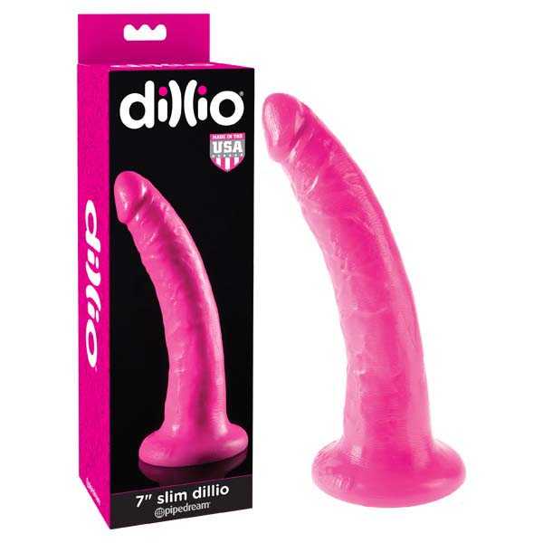 Dillio 7'' Slim - Pink 17.8 cm Dong Pipedreams