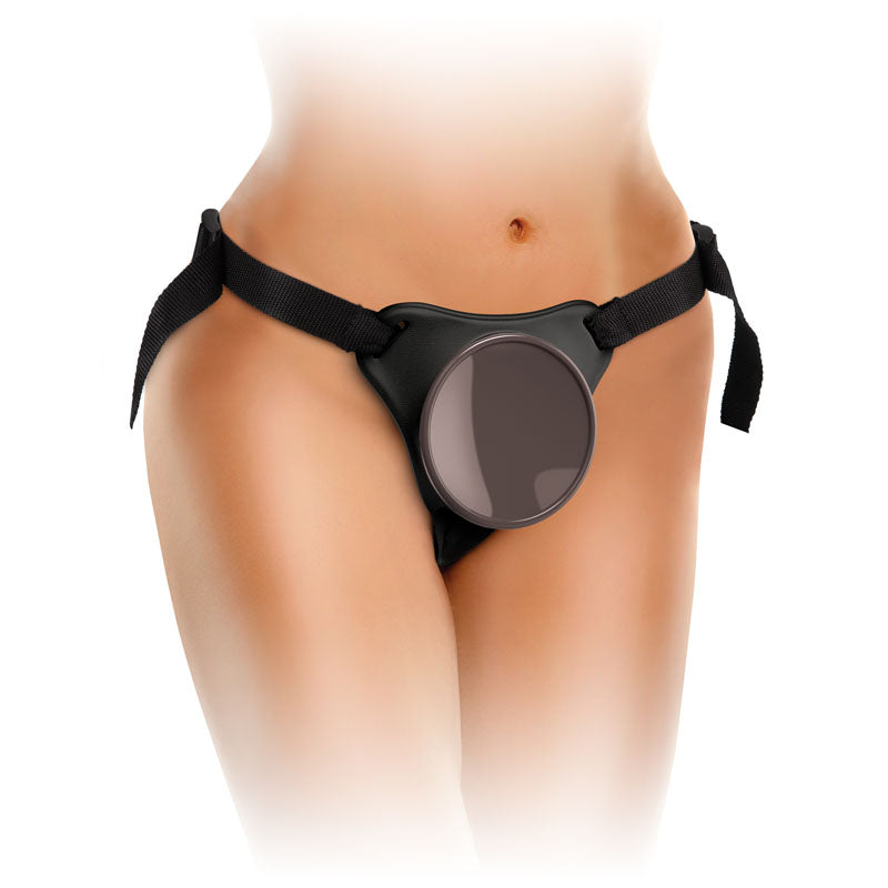 King Cock Elite Ultimate Vibrating Silicone Body Dock Kit - Body Dock Strap-On Harness with 17.8 cm Vibrating Dong & Vibrating Balls Pipedream