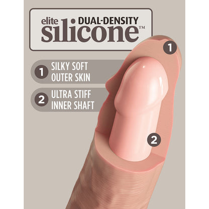 King Cock Elite Ultimate Vibrating Silicone Body Dock Kit - Body Dock Strap-On Harness with 17.8 cm Vibrating Dong & Vibrating Balls Pipedream