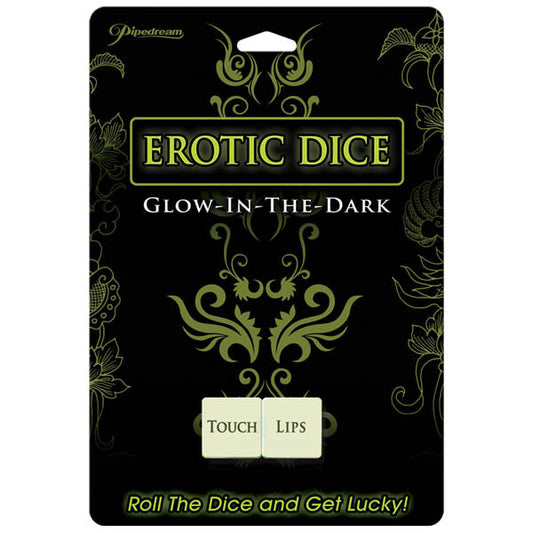 Erotic Dice - Glow in the Dark Couple's Dice Game Pipedreams