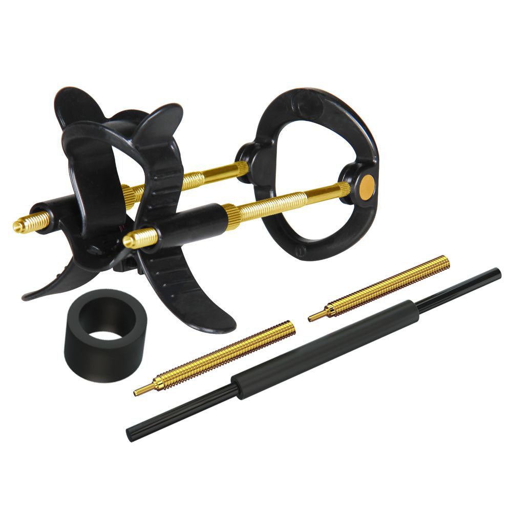 LuvPump Max Fit Hybrid Penis Extender - Black - Black Penis Extender Kit LuvPump