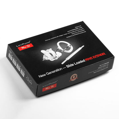 LuvPump Max Fit Hybrid Penis Extender - Black - Black Penis Extender Kit LuvPump
