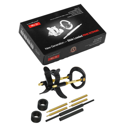 LuvPump Max Fit Luxury Penis Extender - Black - Black Penis Extender Kit LuvPump