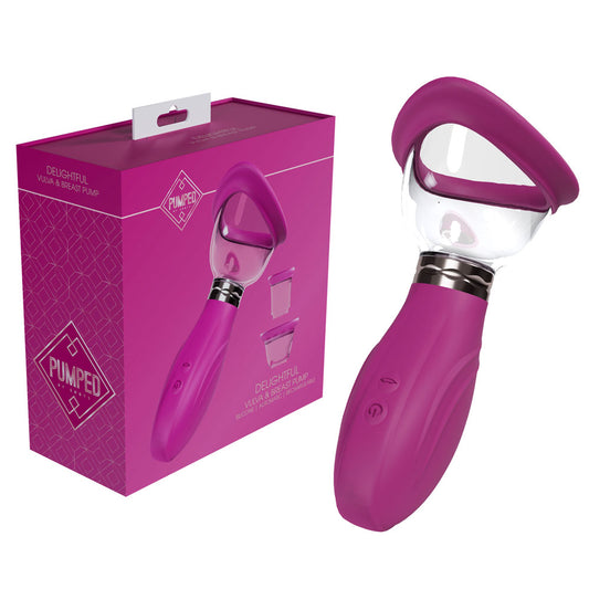 PUMPED Delightful Auto Ladies Pump - Pink - Pink USB Rechargeable Ladies Pump Pink - Club X