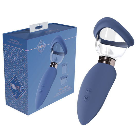 PUMPED Arousing Auto Ladies Pump - Blue - Blue USB Rechargeable Ladies Pump Blue - Club X