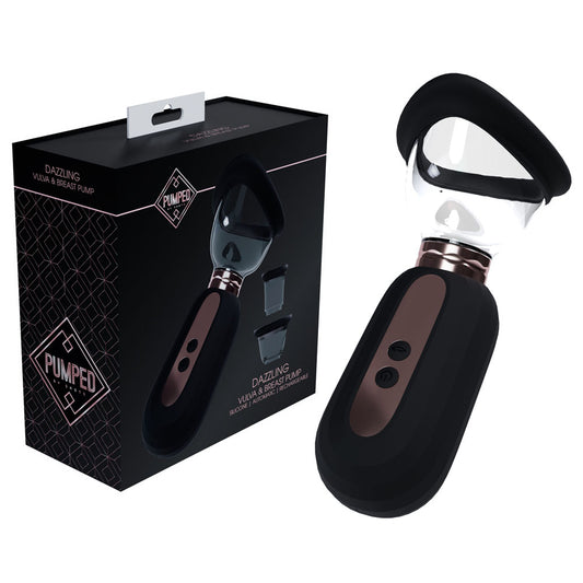 PUMPED Dazzling Auto Ladies Pump - Black - Black USB Rechargeable Ladies Pump Black - Club X