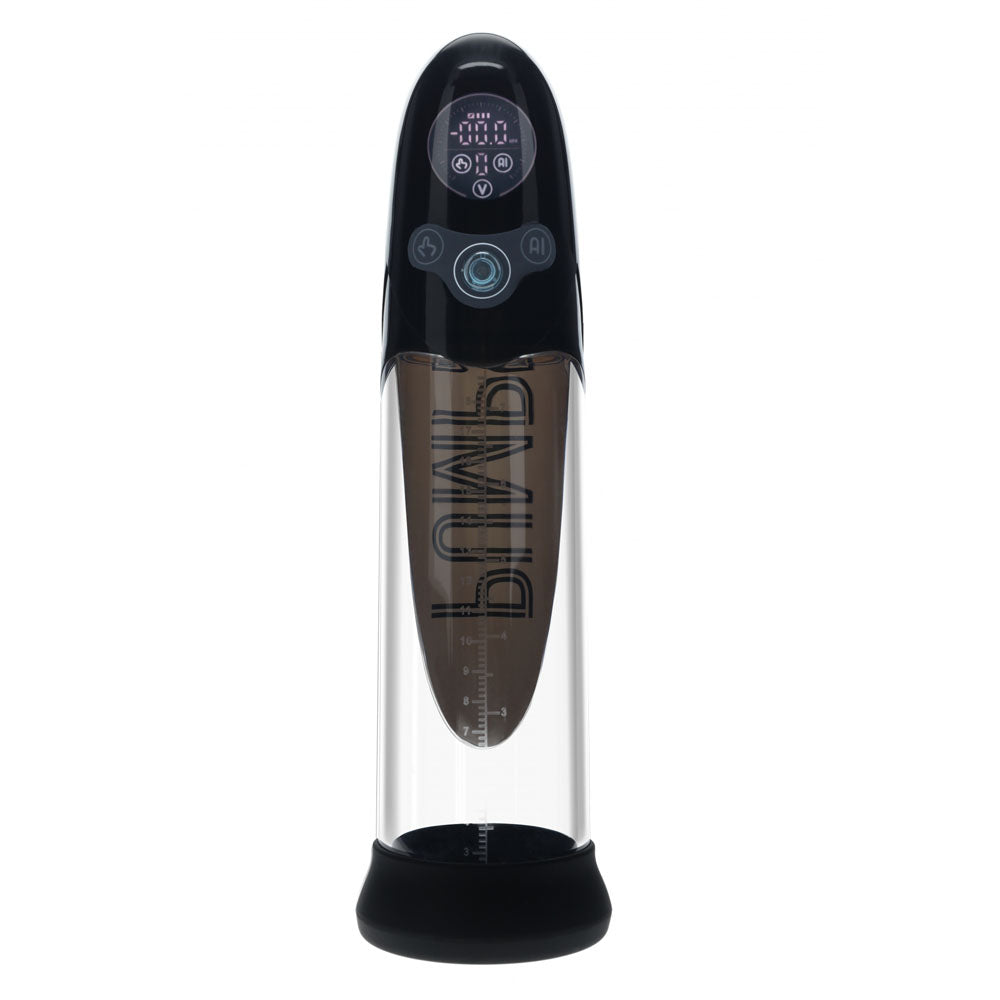 PUMPED Aqua-Pro Auto Pump - Black - Black/Clear USB Rechargeable AI-Enabled Submersible Auto Penis Pump Shots Toys