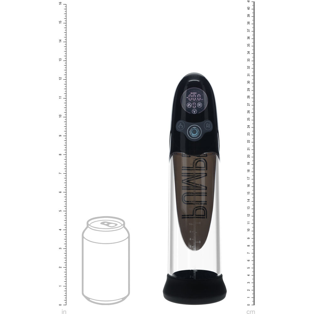 PUMPED Aqua-Pro Auto Pump - Black - Black/Clear USB Rechargeable AI-Enabled Submersible Auto Penis Pump Shots Toys