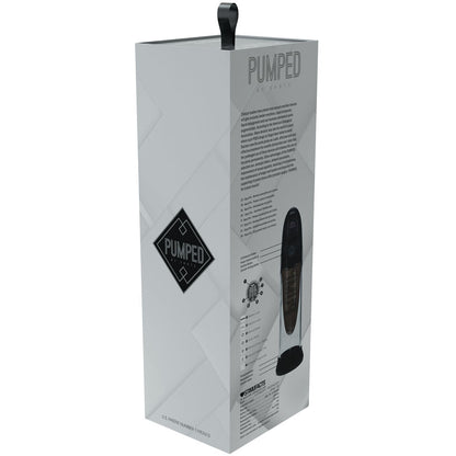 PUMPED Aqua-Pro Auto Pump - Black - Black/Clear USB Rechargeable AI-Enabled Submersible Auto Penis Pump Shots Toys