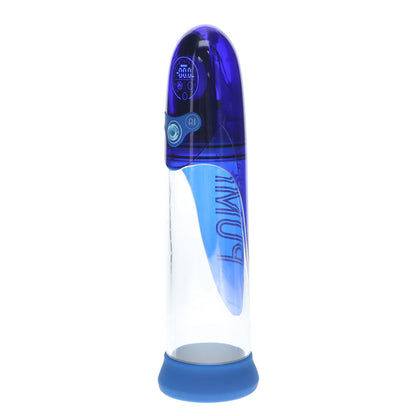 PUMPED Aqua-Pro Auto Pump - Blue - Blue/Clear USB Rechargeable AI-Enabled Submersible Auto Penis Pump Shots Toys