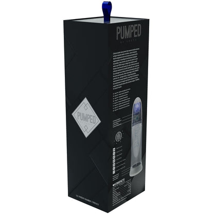 PUMPED Aqua-Pro Auto Pump - Grey - Grey/Clear USB Rechargeable AI-Enabled Submersible Auto Penis Pump Shots Toys