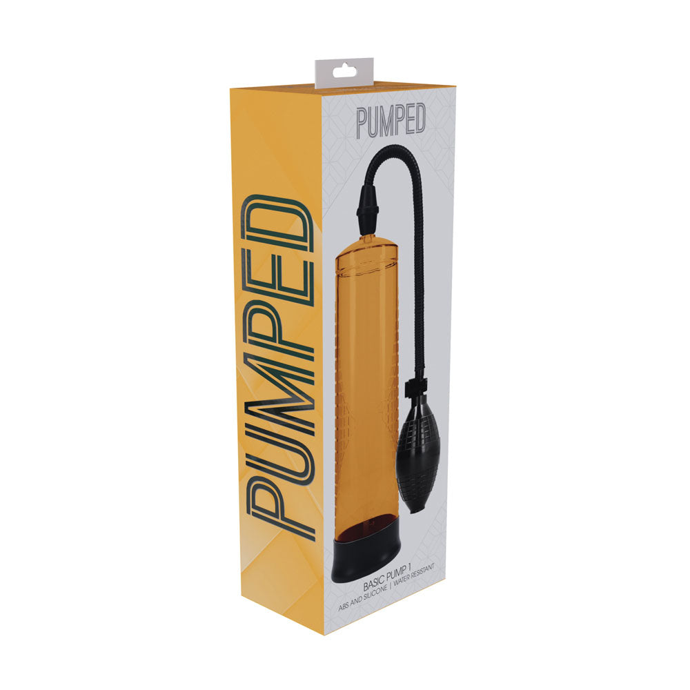 PUMPED Basic Pump 1 - Blue - Blue Penis Pump Ouch