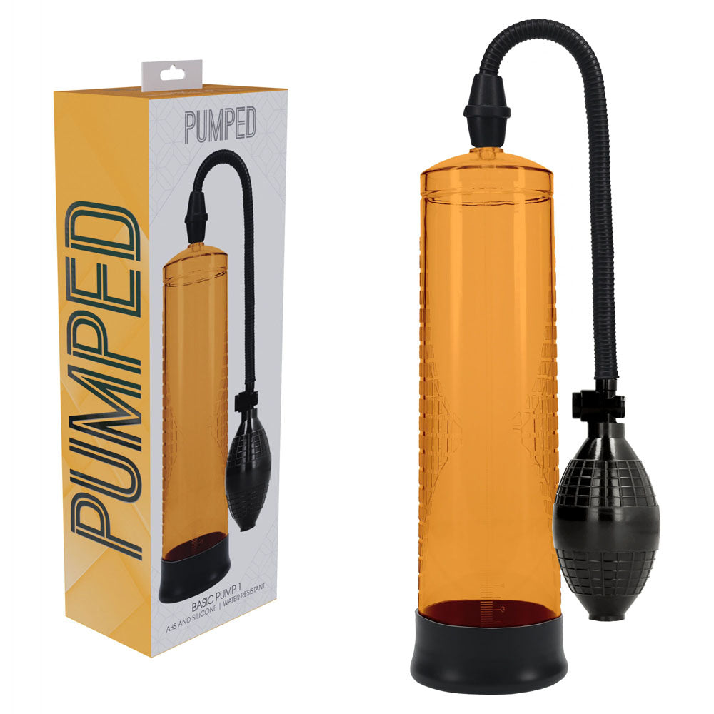 PUMPED Basic Pump 1 - Blue - Blue Penis Pump Ouch