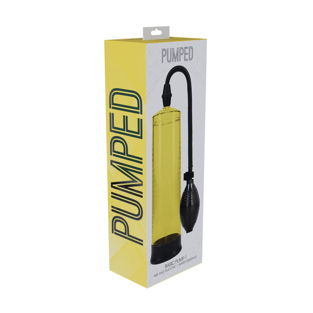 PUMPED Basic Pump 1 - Blue - Blue Penis Pump Ouch