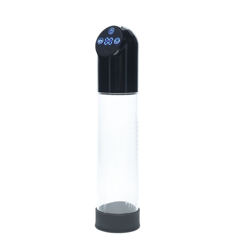PUMPED Automatic Waterproof Pump - Black - Black/Clear USB Rechargeable Automatic Penis Pump Shots Toys