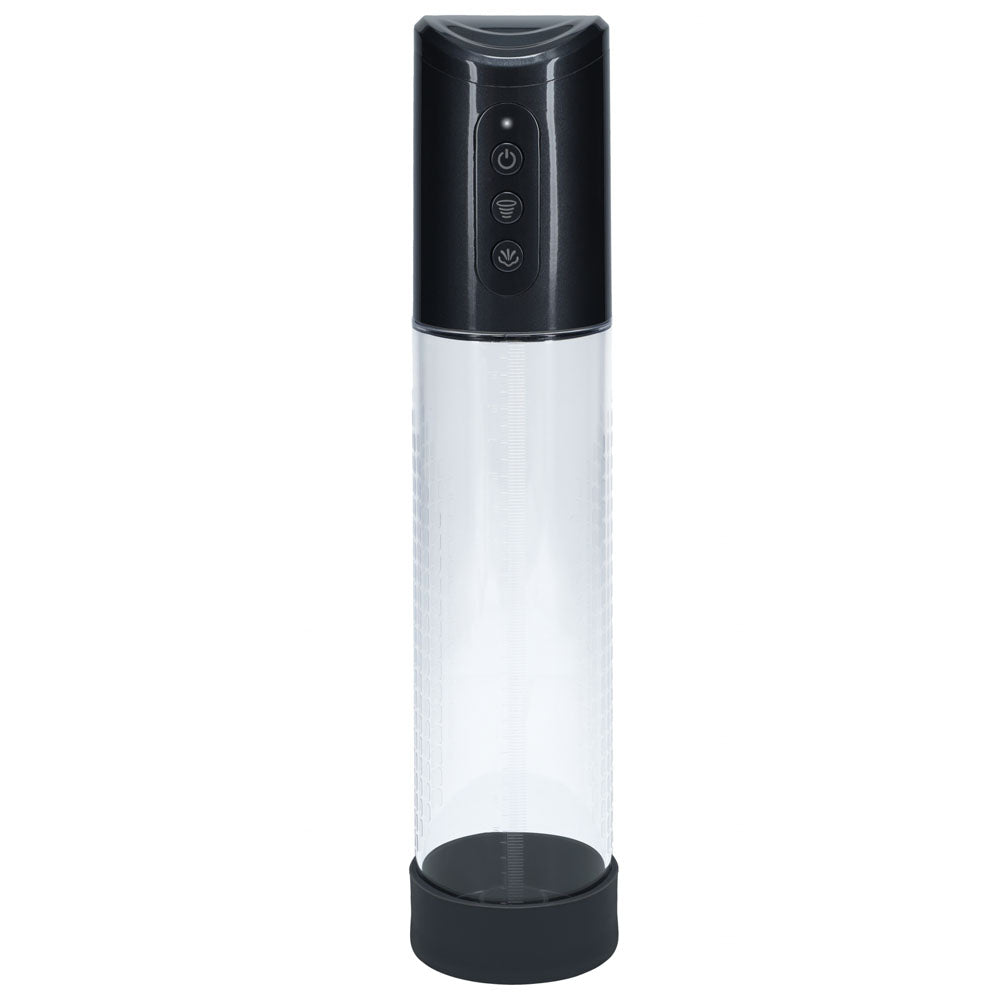 PUMPED Hyperpump Automatic Pump - Gunmetal - Gunmetal Grey USB Rechargeable Auto Penis Pump Shots Toys