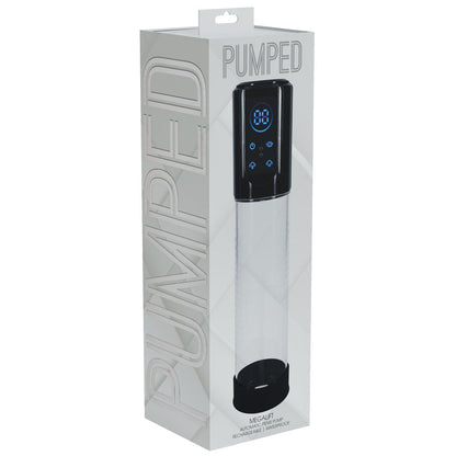 PUMPED MegaLift Automatic Penis Pump - Black - Black/Clear USB Rechargeable Auto Penis Pump Shots Toys